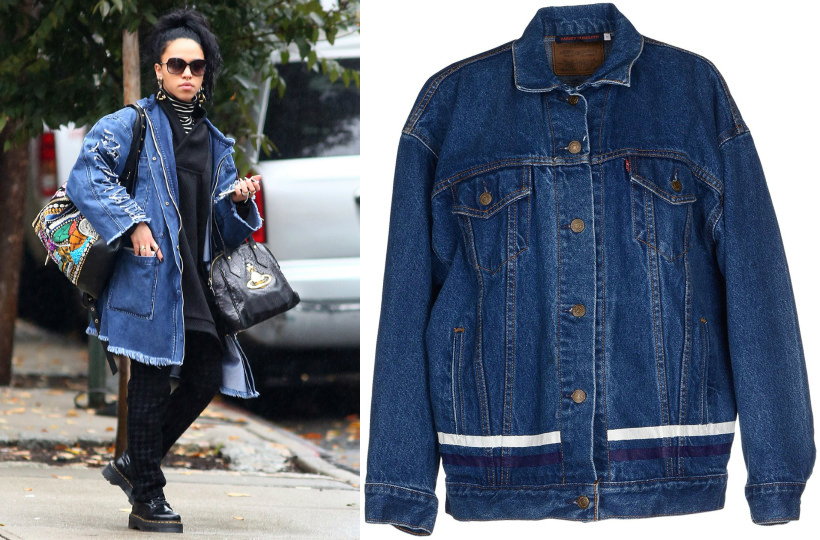 FKA twigs denim jacket