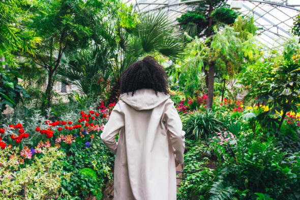 Michelle Bobb-Parris wearing the Stutterheim Mosebacke raincoat photographed by Cody M. Turner